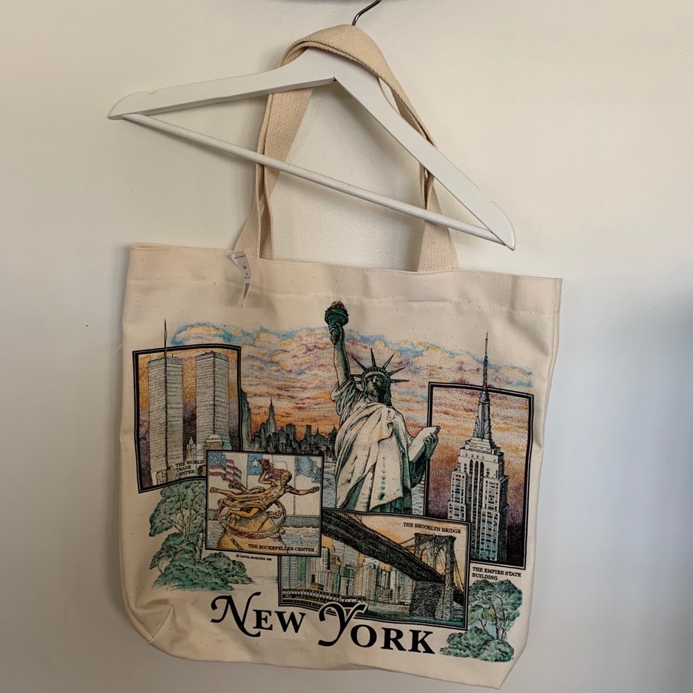 New York City nyc tote bag 1995 rare world trade